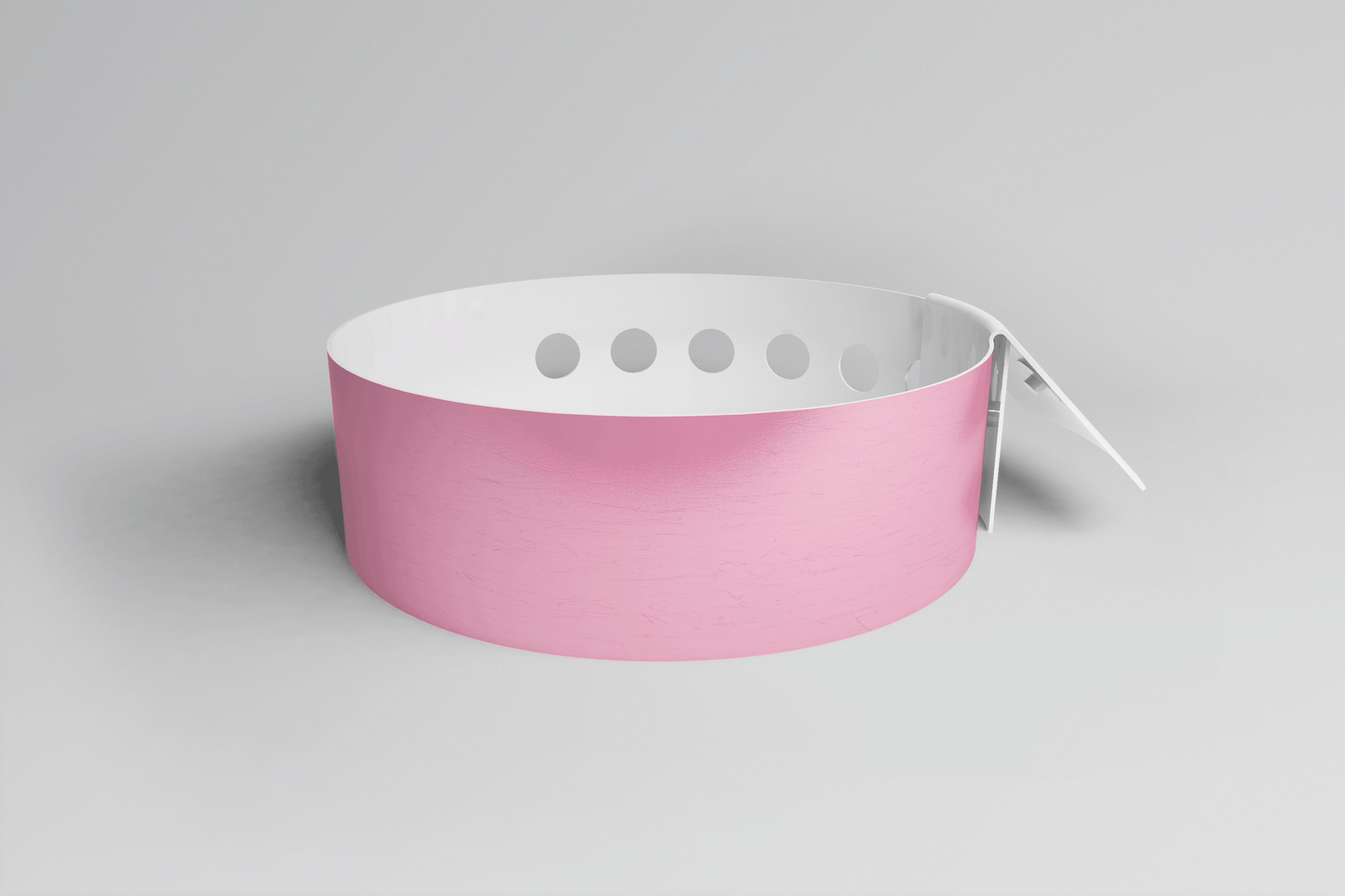 Plain L Shape - Plain Wristband Vinyl Wristbands JM Band EU 1 Pink