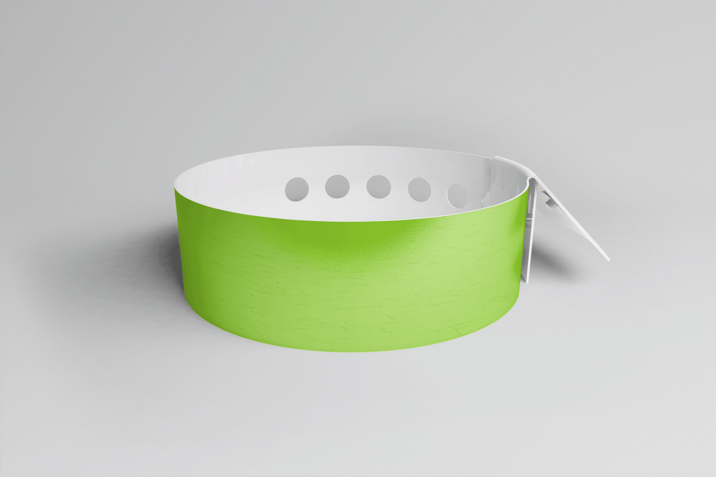 Plain L Shape - Plain Wristband Vinyl Wristbands JM Band EU 1 Green