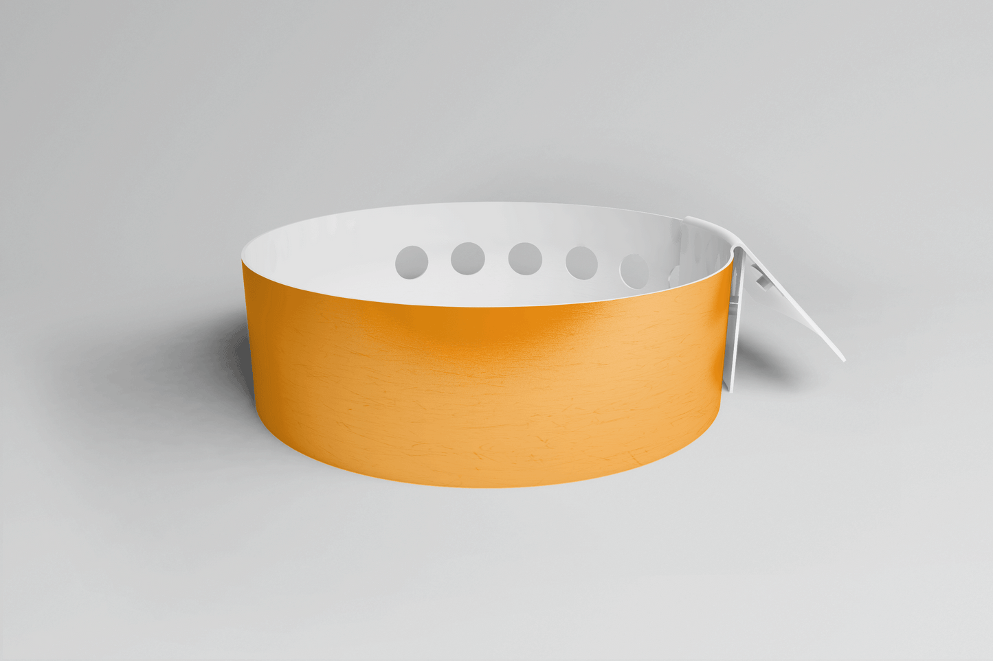 Plain L Shape - Plain Wristband Vinyl Wristbands JM Band EU 1 Orange