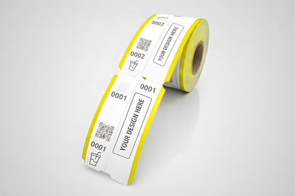 3dílné vstupenky do šatny s potiskem - Vyžádat si informace