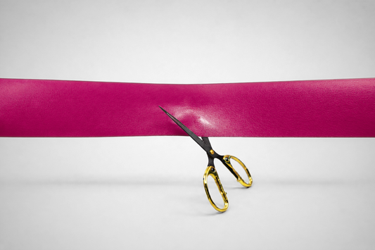 Barevné inaugurační stuhy bez potisku