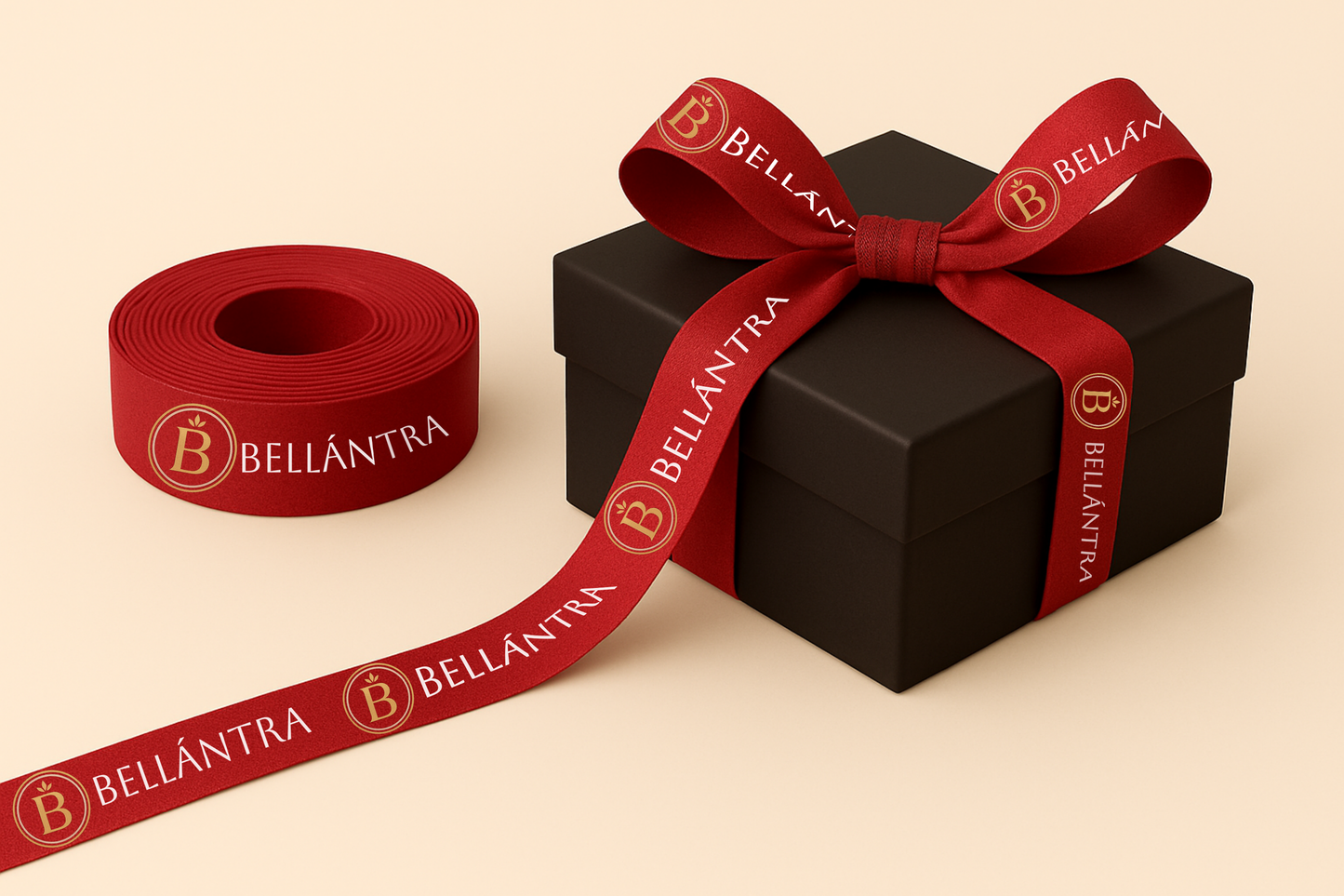 rPET Fabric Gift Ribbon with Colour Print