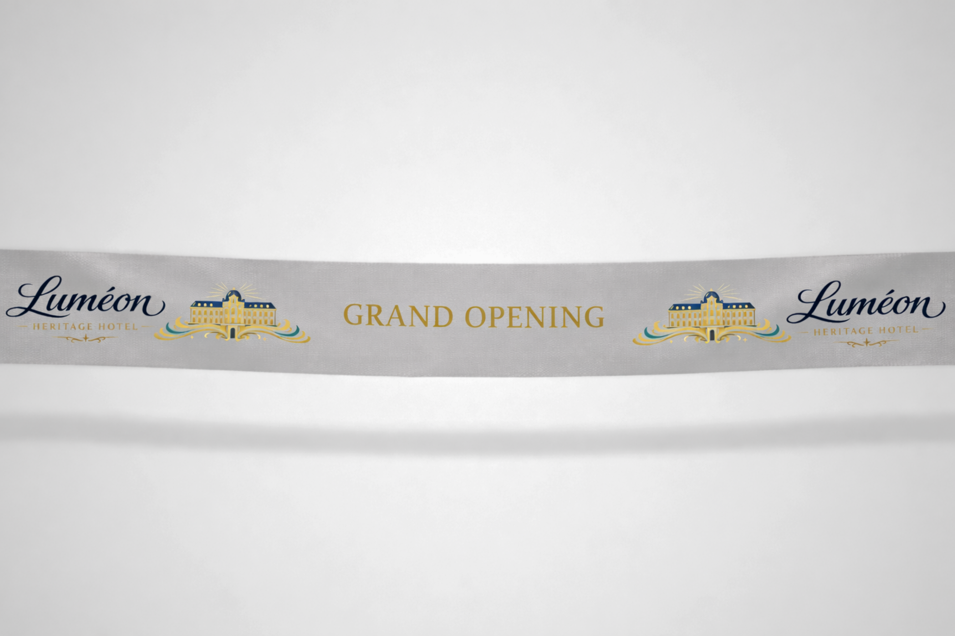 Šedá inaugurační stuha s barevným potiskem od JM Band®.