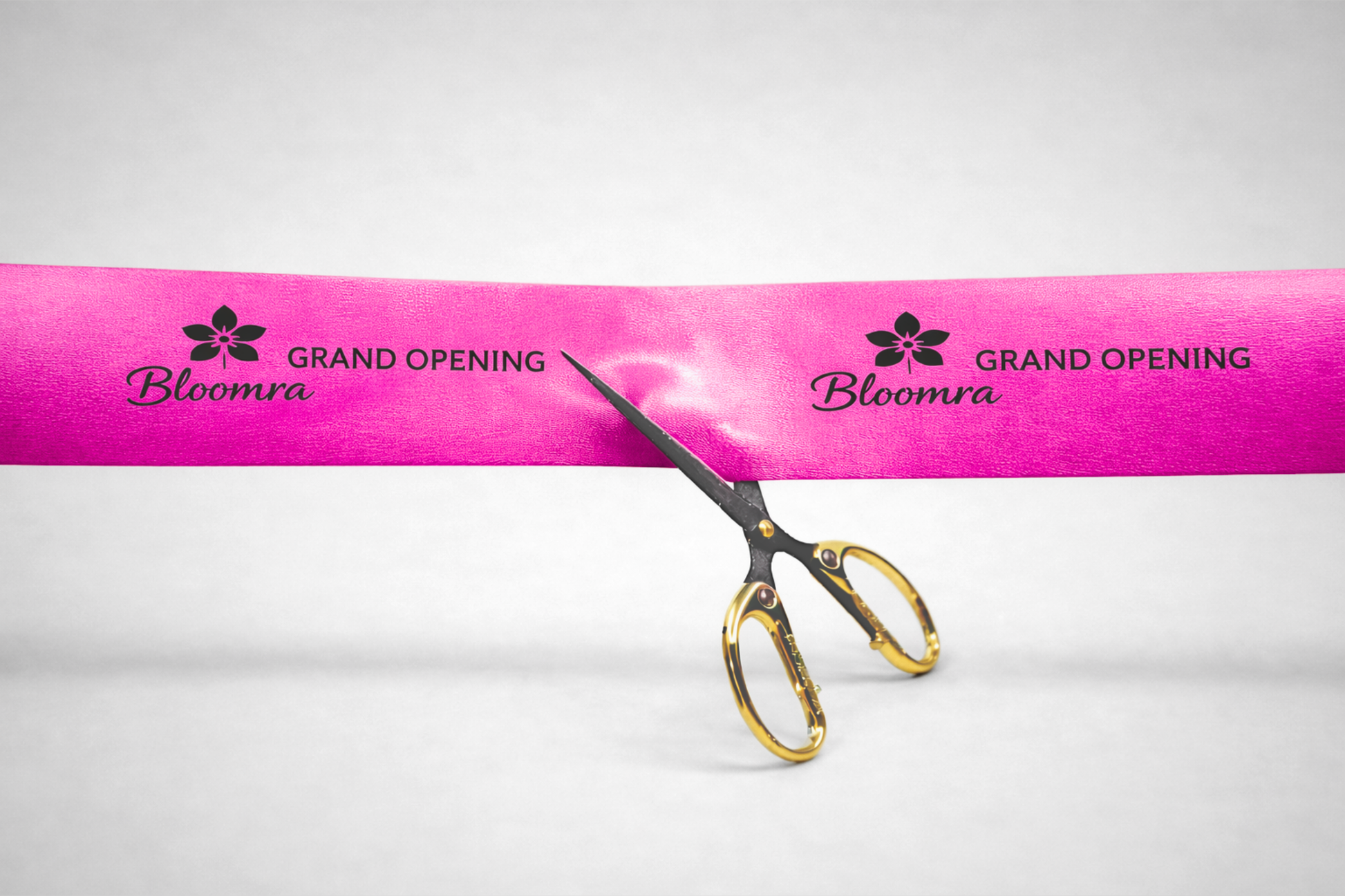 Růžová inaugurační stuha s potiskem na míru od JM Band®.