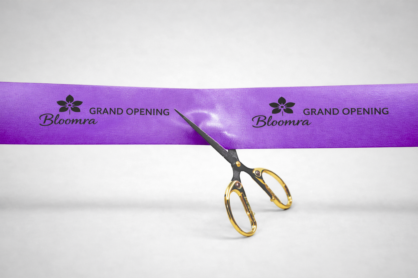 Fialová inaugurační stuha s potiskem od JM Band®.