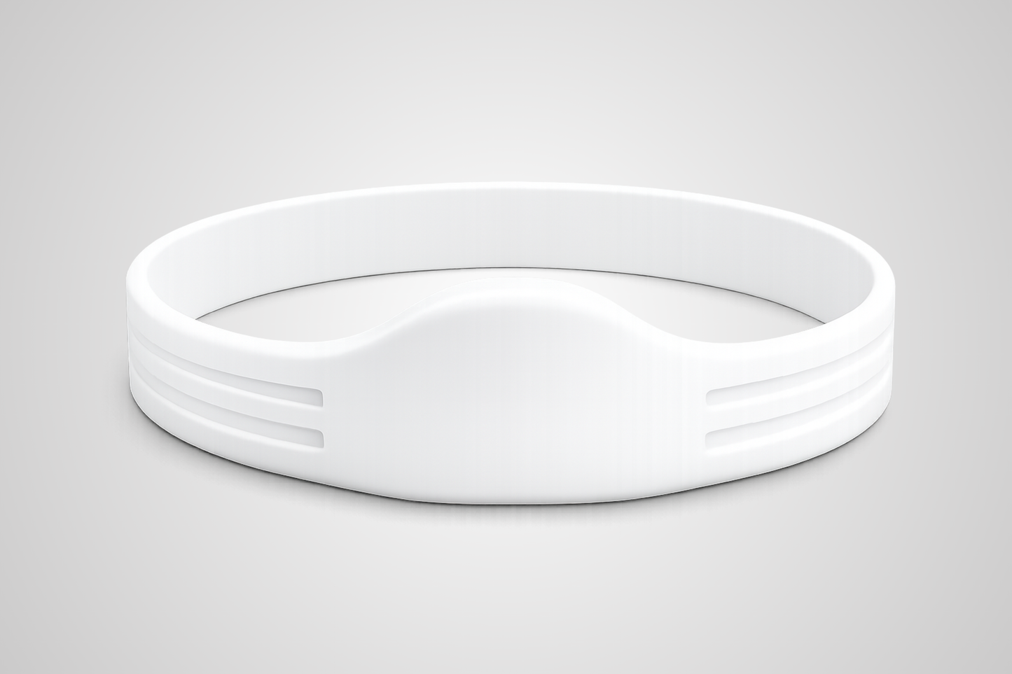 Bílý silikonový NFC náramek model JM04 od JM Band®.