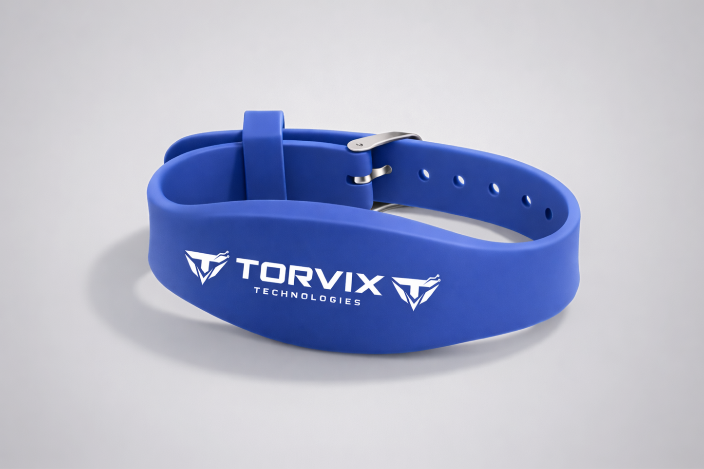 Modrý silikonový NFC náramek JM11 od JM Band®.