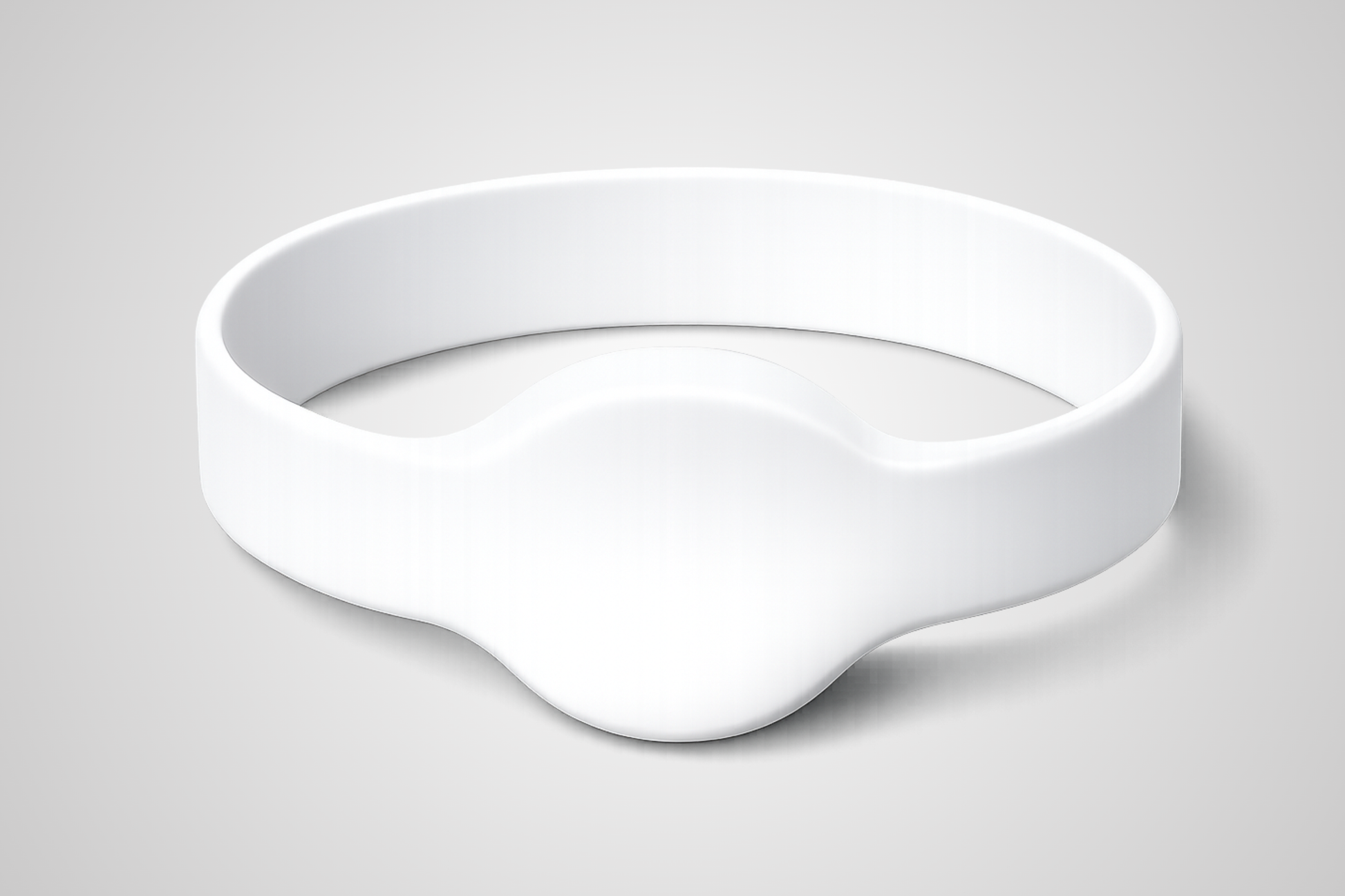 Bílý silikonový NFC náramek JM02 whitelabel od JM Band®.