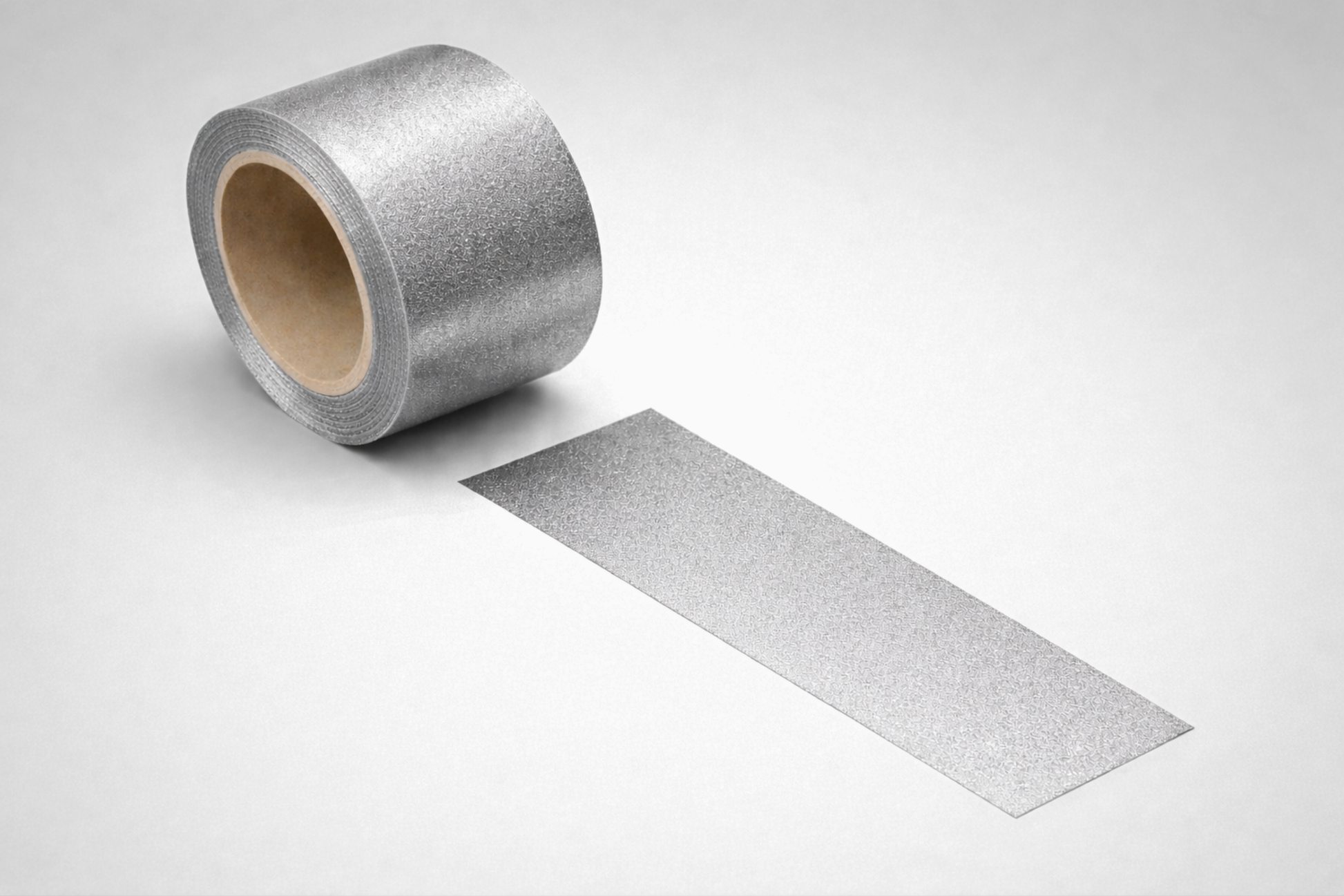 Široká metalická stříbrná dárková stuha od JM Band®.